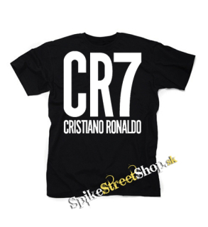 CRISTIANO RONALDO - CR7 Crest - čierne detské tričko
