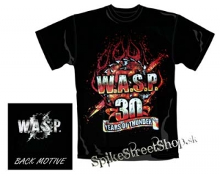 WASP - 30 Years Of Thunder - čierne pánske tričko