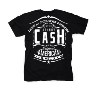 JOHNNY CASH - Original American Music - čierne detské tričko