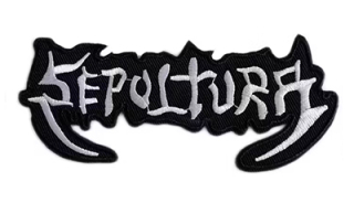 SEPULTURA - Old School Black White Logo - nažehlovacia nášivka