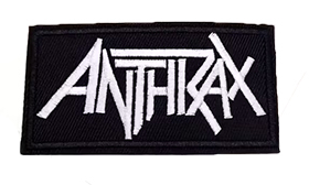 ANTHRAX - White Logo - nažehlovacia nášivka