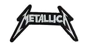 METALLICA - White Logo - nažehlovacia nášivka
