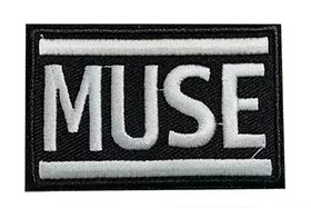 MUSE - White Logo - nažehlovacia nášivka