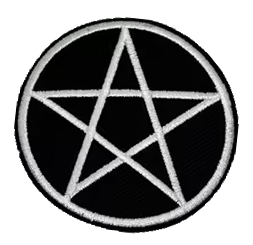 PENTAGRAM - KLADNÝ - nažehlovacia nášivka