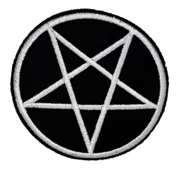 PENTAGRAM - ZÁPORNÝ - nažehlovacia nášivka