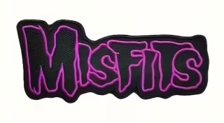 MISFITS - Purple Logo - nažehlovacia nášivka