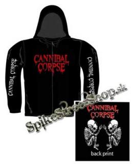 CANNIBAL CORPSE - Fetus Skull - čierna pánska mikina na zips