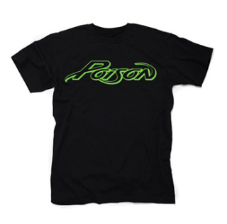 POISON - Logo Green - čierne detské tričko