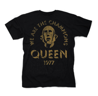 QUEEN - We Are The Champions - čierne pánske tričko