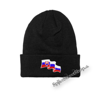 SLOVENSKÁ ZÁSTAVA - Vlajúca vlajka - zimná čiapka