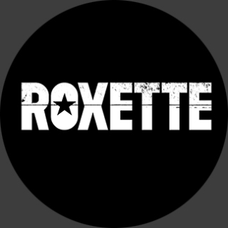 ROXETTE - White Logo - okrúhla podložka pod pohár