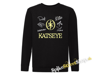 KATSEYE - Logo Signature - čierna detská mikina bez kapuce