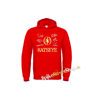 KATSEYE - Logo Signature - červená pánska mikina