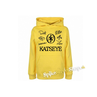 KATSEYE - Logo Signature - žltá pánska mikina