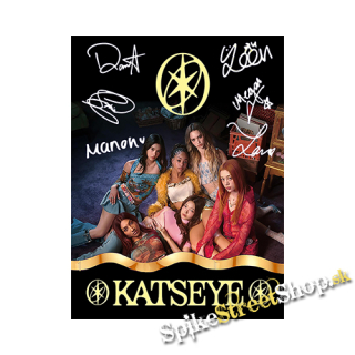 KATSEYE - Band Poster Signature - chrbtová nášivka