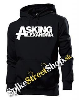 ASKING ALEXANDRIA - White Logo - čierna pánska mikina