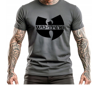 WU-TANG CLAN - Black Logo - šedé pánske tričko