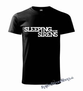 SLEEPING WITH SIRENS - White Logo - pánske tričko (-30%=VÝPREDAJ)