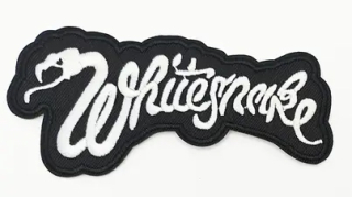 WHITESNAKE - Logo White - nažehlovacia nášivka