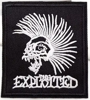 EXPLOITED - Logo Punx Skull - nažehlovacia nášivka