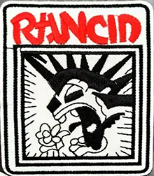 RANCID - Red Logo Black Punx - nažehlovacia nášivka