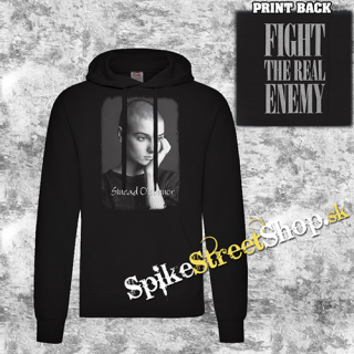 SINÉAD O´CONNOR - Black White Poster - čierna pánska mikina KLOKANKA