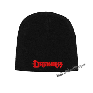 Čierna zimná čiapka DARKNESS - Red Logo