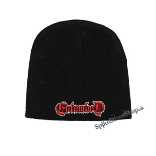 Čierna zimná čiapka ENTOMBED - Logo Red White