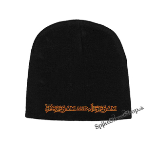 Čierna zimná čiapka FLOTSAM & JETSAM - Logo Orange