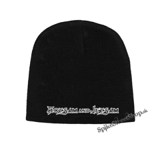 Čierna zimná čiapka FLOTSAM & JETSAM - Logo White