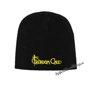 Čierna zimná čiapka FREEDOM CALL - Logo Yellow