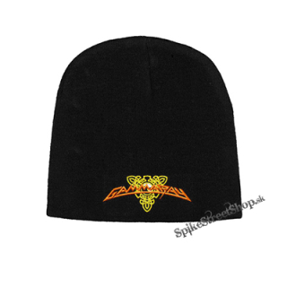 Čierna zimná čiapka GAMMA RAY - Crest Sign Orange Yellow