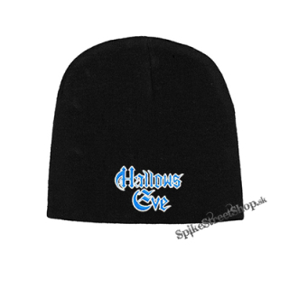 Čierna zimná čiapka HALLOWS EVE - Logo Blue White