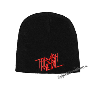 Čierna zimná čiapka THRASH METAL