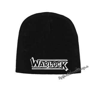 Čierna zimná čiapka WARLOCK - Logo White