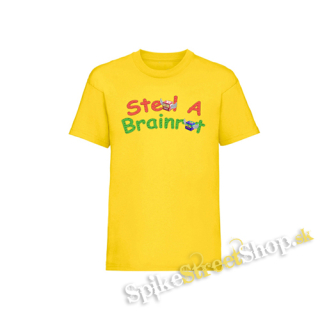 ROBLOX - STEAL A BRAINROT - Logo - žlté pánske tričko
