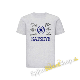 KATSEYE - Logo Signature - Svetlosivé chlapčenské tričko