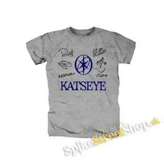 KATSEYE - Logo Signature - sivé detské tričko