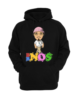 BBNO$ - Cartoon Colour Poster - čierna detská mikina