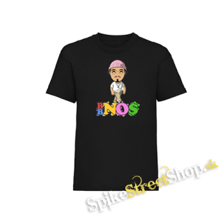BBNO$ - Cartoon Colour Poster - čierne detské tričko
