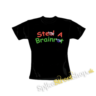 ROBLOX - STEAL A BRAINROT - Logo - čierne dámske tričko
