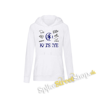 KATSEYE - Blue Logo And Black Signature - biela dámska mikina