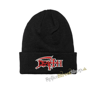 DEATH - Logo Red White - zimná čiapka