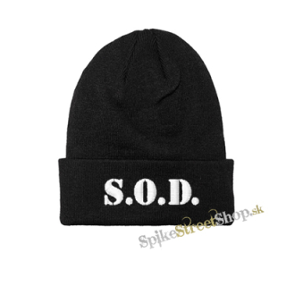 S.O.D. - Logo White - zimná čiapka