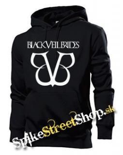 BLACK VEIL BRIDES - White Logo - čierna pánska mikina