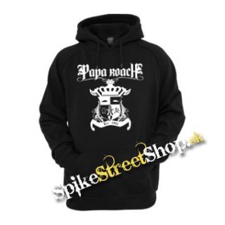 PAPA ROACH - White Logo - čierna pánska mikina