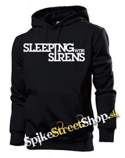 SLEEPING WITH SIRENS - White Logo - čierna pánska mikina