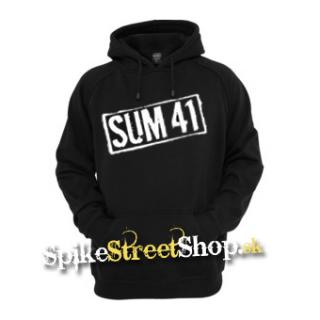 SUM 41 - White Logo - čierna pánska mikina