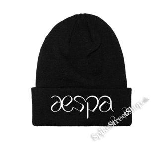 AESPA - Logo White - zimná čiapka