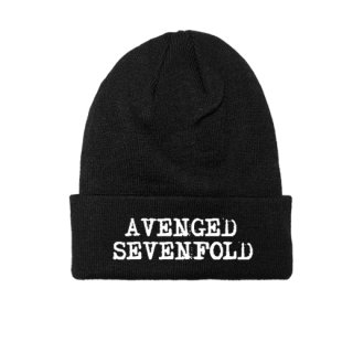 AVENGED SEVENFOLD - Logo White - zimná čiapka